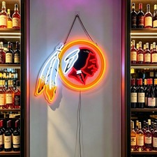 US STOCK Washington Redskins LED Neon Sign 16