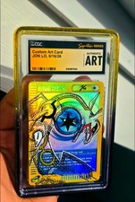 Rayquaza CGC AUTHENTIC ART SKETCHED BY JON LO GRADED WITH GUARD picture