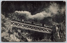 Brünigbahn Train Bridge Meiringen Switzerland Edition Photoglob Postcard PC096 picture