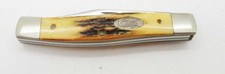 J22) UNUSED 1988 CASE XX 52032 STAG 2-BLADE FOLDING KNIFE picture