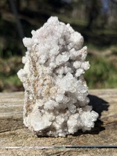 Natural Clear Calcite Cluster- Beautiful 4.3” Raw Druzy Calcite Crystal Cluster picture