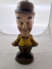 VTG STAN LAUREL CHALK Statue - Designed To Be A Lamp picture