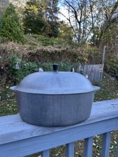 Vintage Hammered Club Aluminum Hammercraft Cookware Oval Roaster Dutch Oven picture