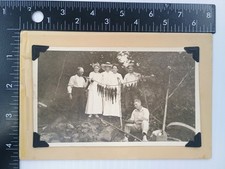 Fishing Group Portrait Photo Early 1900s Outdoor Recreation Americana Mounted picture