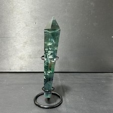 All 0.58LB natural feather fluorite scepter crystal wand point healing G7747 picture