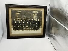 Antique Framed Photo | Firefighters | Original Photo| Estimated 1930s picture