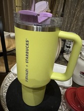 Stanley Starbucks Thailand Yellow Purple 40oz Tumbler HTF picture