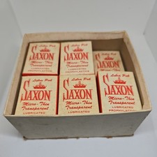 17 NOS Vintage Packs of 3 SAXON Prophylactics Condom Circle Rubber NEW OLD STOCK picture