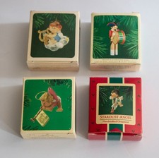 Vtg 1980's Hallmark Keepsake Christmas Ornaments-Lot of 4 in Boxes picture