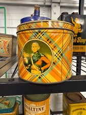 Vintage Huntley & Palmers John O’Groats Shortbread Tin Scotland Plaid Design picture