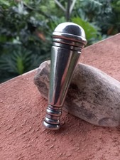 Vintage Lead Free Italian Pewter Custom Tobacco Pipe Tamper picture