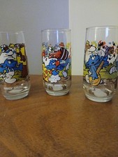 vintage glasses drinking1983 Peyo picture