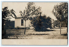 c1910 Drake's Residence Ada Kansas KS Posted Antique RPPC Photo Postcard picture