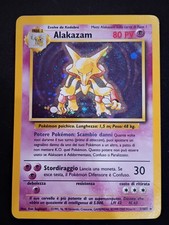 Pokemon TCG Alakazam Base Set Holo.  Italian. Check Pictures For Condition picture