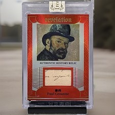 2025 Eternal Revelation World Celebrities Paul Cezanne Vintage Handwritten Relic picture