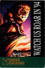 Continental MGM Grand Hotel Casino Las Vegas Nevada Lion Roaring Postcard picture