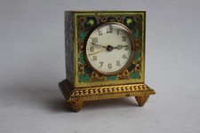 Zenith Travel Clock, Swiss Art Nouveau enamel (33079) picture