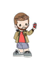 Porcelain Jake Sticker  ~ Barfool Original  ~  Vinyl for Phone Laptop Decal picture