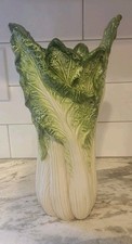 VTG NEW Fitz & Floyd Classics French Market Collection Vase 12” Tall Lettuce Box picture