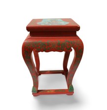 An Antique Cinnabar Pedastool with Cloisonne Top picture