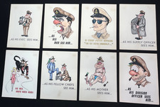 Vintage US Navy Chief Petty Officer Humorous Cartoon Prints picture
