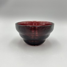 VTG Blenko Mid Century Beehive Bowl Amethyst Glass Art Hand Blown Dish Sticker picture