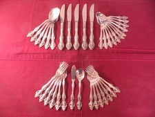 37 Pieces FB Rogers FBR13 Stainless Pierced Handle Spoons Forks Knives picture