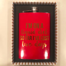 Flask I'm On a Liquid Diet So Far I've Lost Two Days Stainless Steel Ruby-Red picture