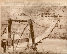 LG1 1971 UPI Wire Photo OLD BRIDGE IN CUMBERLAND MOUNTAINS COAL COUNTRY KENTUCKY picture