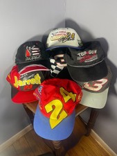 Vtg 1990s NASCAR Racing Hat Lot Dale Earnhardt #3 Jeff Gordon #24 Jarrett #28 picture