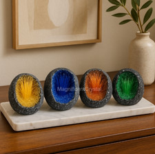 4PCS/Set Natural Quartz Crystal Specimen Goethite Copper Ore Display Home Decor picture