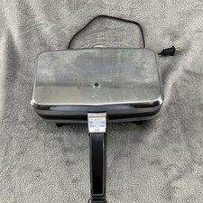Vitantonio French Sandwich Chef Model 650 Vintage Stainless Steel Chrome picture