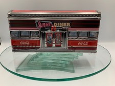 Vintage 1995 Coca-Cola Sunset Diner Tin Box w/ Lid Collectible picture
