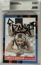 Abella Danger Signed Custom Trading Card Beckett Encapsulated Autograph GOAT COA picture