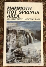 Mammoth Hot Springs Area National Park Service Travel Brochures Vintage 1976 picture
