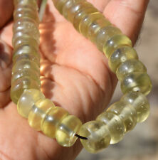 Libyan Desert glass Necklace-68 beads-10mm:13mm-510ct-Meteorite Tektite-asteroid picture