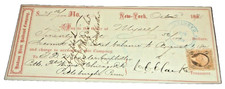 OCTOBER 1871 HUDSON RIVER RAILROAD COMPANY CHECK picture