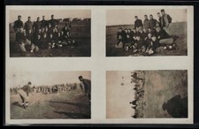 RPPC Postcard Multi View Early Football Scenes, Players and Games c1910s picture