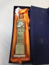 Vintage London Big Ben Crystal Clock Lights Metal Table Shelf Souvenir Gift picture