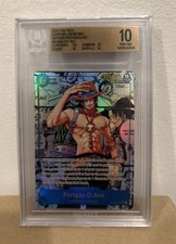 2025 One Piece Carrying On His Will Portgas.D.Ace Manga Art SSP #OP13-119 BGS 10 picture
