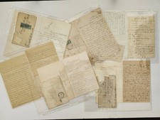1887-91 antique 10 LETTERS brewster ny CLARA M. HALL family sick no time recipe+ picture