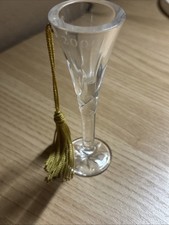 Gorham Year 2000 Crystal Champagne Glass Ornament No Box picture