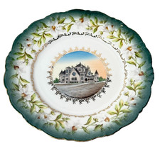 Parsons KS KANSAS CHURCH Antique Souvenir RARE China Dish Plate picture