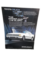 Vintage 1987 Toyota Celica GT-S Coupe Print Ad Original Auto picture