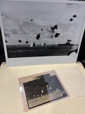 Photograph Battle Of Midway Carrier Yorktown under attack. Negative included. picture
