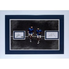 Roger Federer And Rafael Nadal Autographed Tennis 20x28 Photograph with Floating picture