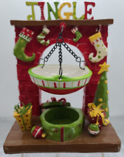 Homco Home Interiors JINGLE Stand With Scale Candle And Wax Melt Holder picture