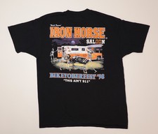 Biketoberfest 98 Iron Horse Saloon Harley Skeletons This Ain't 911 XL T-Shirt picture