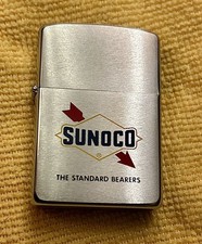 1969 Zippo Sunoco The Standard Bearers Advertising Lighter Unfired Vintage picture