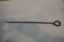 ODDBALL Vintage 16 in long tool w hook. Forged Metal Tool  Good used condition picture